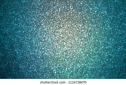 Light BLUE vector christmas postcard low polygon background. Illustration consisting of triangles. Abstract triangular polygonal origami or crystal design of New Year celebration.