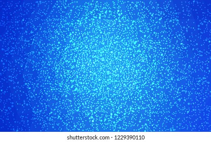 Light BLUE vector christmas postcard low polygon background. Illustration consisting of triangles. Abstract triangular polygonal origami or crystal design of New Year celebration.