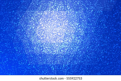 Light BLUE vector christmas postcard low polygon background. Illustration consisting of triangles. Abstract triangular polygonal origami or crystal design of New Year celebration.