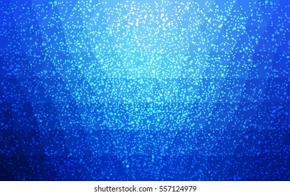 Light BLUE vector christmas postcard low polygon background. Illustration consisting of triangles. Abstract triangular polygonal origami or crystal design of New Year celebration.