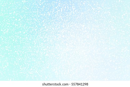 Light BLUE vector christmas postcard low polygon background. Illustration consisting of triangles. Abstract triangular polygonal origami or crystal design of New Year celebration.