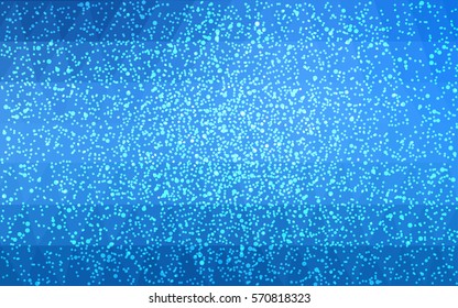 Light BLUE vector christmas postcard low polygon background. Illustration consisting of triangles. Abstract triangular polygonal origami or crystal design of New Year celebration.