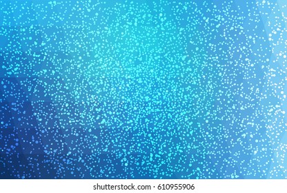 Light BLUE vector christmas postcard low polygon background. Illustration consisting of triangles. Abstract triangular polygonal origami or crystal design of New Year celebration.