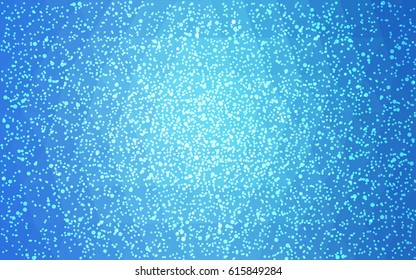 Light BLUE vector christmas postcard low polygon background. Illustration consisting of triangles. Abstract triangular polygonal origami or crystal design of New Year celebration.