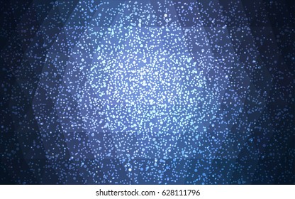 Light BLUE vector christmas postcard low polygon background. Illustration consisting of triangles. Abstract triangular polygonal origami or crystal design of New Year celebration.