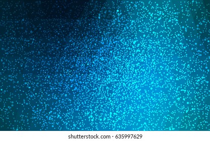 Light BLUE vector christmas postcard low polygon background. Illustration consisting of triangles. Abstract triangular polygonal origami or crystal design of New Year celebration.