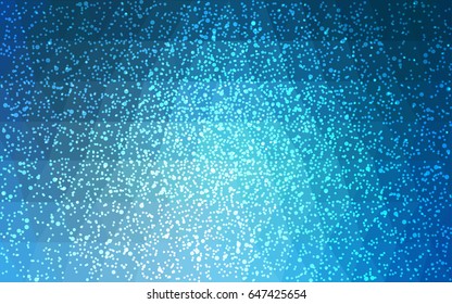 Light BLUE vector christmas postcard low polygon background. Illustration consisting of triangles. Abstract triangular polygonal origami or crystal design of New Year celebration.