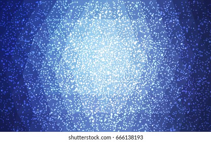 Light BLUE vector christmas postcard low polygon background. Illustration consisting of triangles. Abstract triangular polygonal origami or crystal design of New Year celebration.