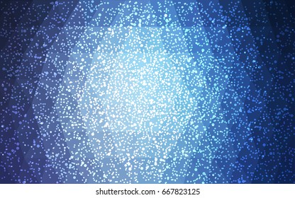 Light BLUE vector christmas postcard low polygon background. Illustration consisting of triangles. Abstract triangular polygonal origami or crystal design of New Year celebration.