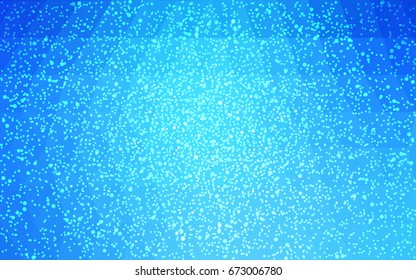 Light BLUE vector christmas postcard low polygon background. Illustration consisting of triangles. Abstract triangular polygonal origami or crystal design of New Year celebration.