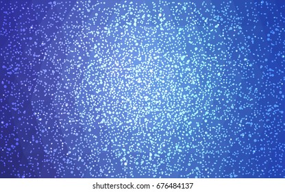 Light BLUE vector christmas postcard low polygon background. Illustration consisting of triangles. Abstract triangular polygonal origami or crystal design of New Year celebration.