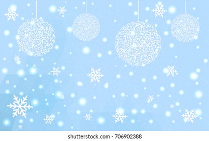 Light BLUE vector christmas postcard low polygon background. Illustration consisting of triangles. Abstract triangular polygonal origami or crystal design of New Year celebration.
