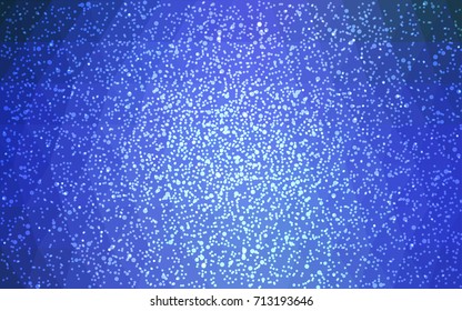 Light BLUE vector christmas postcard low polygon background. Illustration consisting of triangles. Abstract triangular polygonal origami or crystal design of New Year celebration.