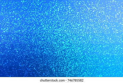 Light BLUE vector christmas postcard low polygon background. Illustration consisting of triangles. Abstract triangular polygonal origami or crystal design of New Year celebration.