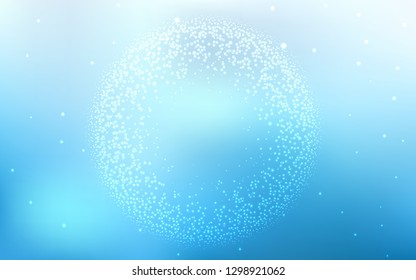Light BLUE vector colorful abstract background. Glitter abstract illustration with gradient design. Background for designs.