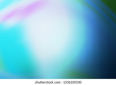 Light BLUE vector colorful blur background. Glitter abstract illustration with gradient design. New style design for your brand book.