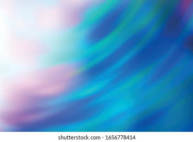 Light BLUE vector colorful blur background. A completely new colored illustration in blur style. New style for your business design.