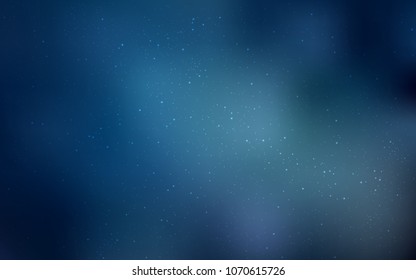 Light BLUE vector cover with astronomical stars. Shining illustration with sky stars on abstract template. Pattern for astrology websites.