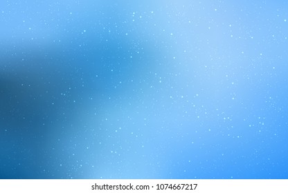 Light BLUE vector cover with astronomical stars. Modern abstract illustration with Big Dipper stars. Smart design for your business advert.