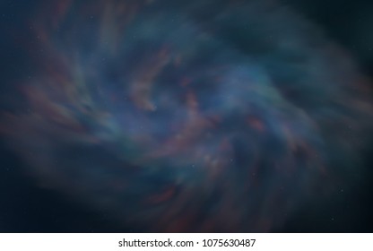 Light BLUE vector cover with astronomical stars. Space stars on blurred abstract background with gradient. Best design for your ad, poster, banner.