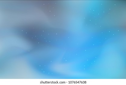 Light BLUE vector cover with astronomical stars. Modern abstract illustration with Big Dipper stars. Template for cosmic backgrounds.