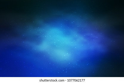 Light BLUE vector cover with astronomical stars. Modern abstract illustration with Big Dipper stars. Pattern for futuristic ad, booklets.
