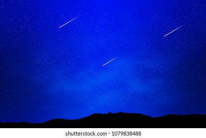 Light BLUE vector cover with astronomical stars. Space stars on blurred abstract background with gradient. Pattern for astronomy websites.