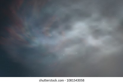 Light BLUE vector cover with astronomical stars. Space stars on blurred abstract background with gradient. Pattern for astrology websites.