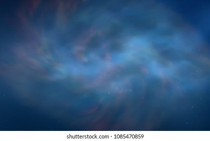 Light BLUE vector cover with astronomical stars. Shining colored illustration with bright astronomical stars. Pattern for astrology websites.