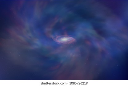 Light BLUE vector cover with astronomical stars. Shining illustration with sky stars on abstract template. Pattern for astronomy websites.