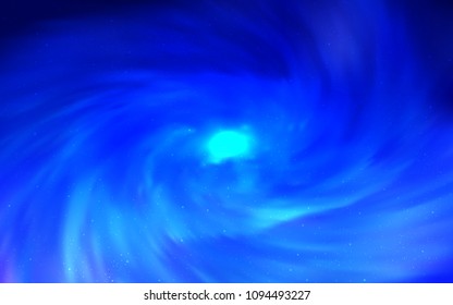 Light BLUE vector cover with astronomical stars. Shining colored illustration with bright astronomical stars. Pattern for astrology websites.