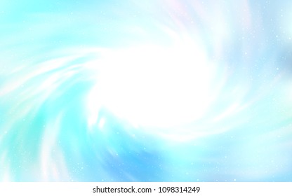 Light BLUE vector cover with astronomical stars. Shining colored illustration with bright astronomical stars. Pattern for astrology websites.