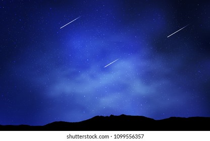 Light BLUE vector cover with astronomical stars. Shining illustration with sky stars on abstract template. Pattern for astronomy websites.