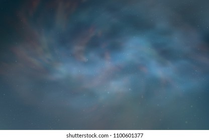 Light BLUE vector cover with astronomical stars. Modern abstract illustration with Big Dipper stars. Best design for your ad, poster, banner.