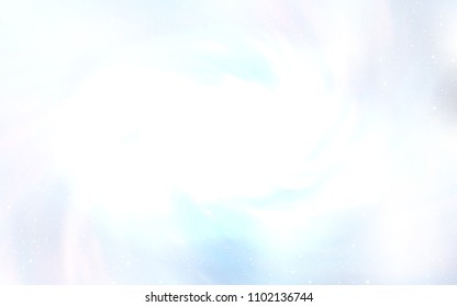 Light BLUE vector cover with astronomical stars. Blurred decorative design in simple style with galaxy stars. Template for cosmic backgrounds.