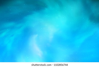 Light BLUE vector cover with astronomical stars. Modern abstract illustration with Big Dipper stars. Pattern for futuristic ad, booklets.