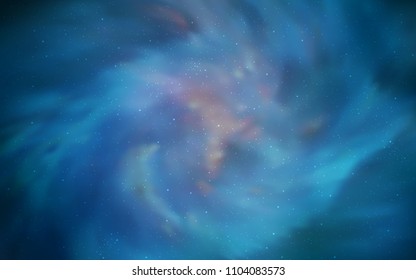 Light BLUE vector cover with astronomical stars. Modern abstract illustration with Big Dipper stars. Pattern for astronomy websites.