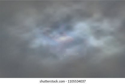 Light BLUE vector cover with astronomical stars. Space stars on blurred abstract background with gradient. Pattern for astronomy websites.