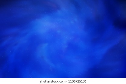 Light BLUE vector cover with astronomical stars. Glitter abstract illustration with colorful cosmic stars. Pattern for astrology websites.