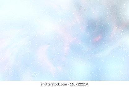 Light BLUE vector cover with astronomical stars. Modern abstract illustration with Big Dipper stars. Pattern for futuristic ad, booklets.