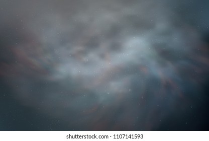 Light BLUE vector cover with astronomical stars. Shining illustration with sky stars on abstract template. Template for cosmic backgrounds.