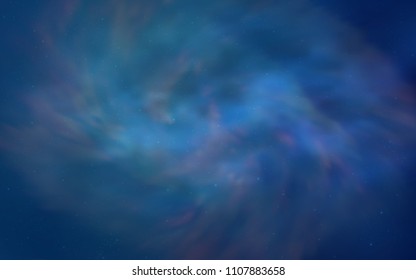 Light BLUE vector cover with astronomical stars. Shining illustration with sky stars on abstract template. Smart design for your business advert.