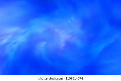 Light BLUE vector cover with astronomical stars. Glitter abstract illustration with colorful cosmic stars. Pattern for futuristic ad, booklets.