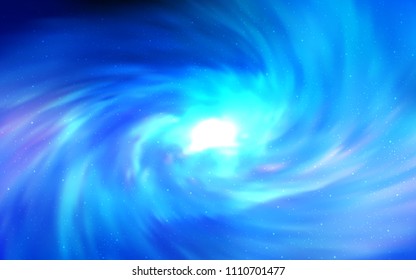 Light BLUE vector cover with astronomical stars. Modern abstract illustration with Big Dipper stars. Pattern for astronomy websites.
