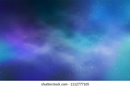 Light BLUE vector cover with astronomical stars. Modern abstract illustration with Big Dipper stars. Pattern for astrology websites.