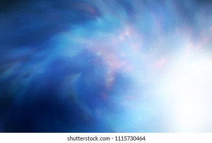 Light BLUE vector cover with astronomical stars. Modern abstract illustration with Big Dipper stars. Pattern for astrology websites.