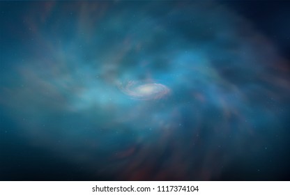 Light BLUE vector cover with astronomical stars. Shining illustration with sky stars on abstract template. Smart design for your business advert.