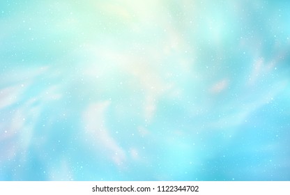 Light BLUE vector cover with astronomical stars. Modern abstract illustration with Big Dipper stars. Pattern for astrology websites.