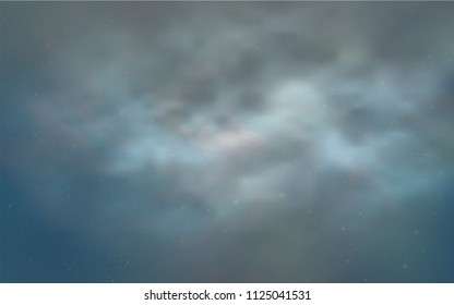 Light BLUE vector cover with astronomical stars. Space stars on blurred abstract background with gradient. Pattern for astrology websites.