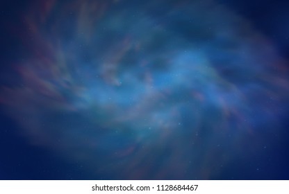 Light BLUE vector cover with astronomical stars. Shining illustration with sky stars on abstract template. Best design for your ad, poster, banner.
